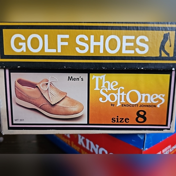Vintage The Soft Ones By Endicott Johnson Golf Shoes Size 8 NWT - Picture 13 of 14